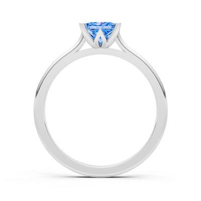 10k Yellow Gold Princess-Cut Solitaire Diamond Engagement Ring