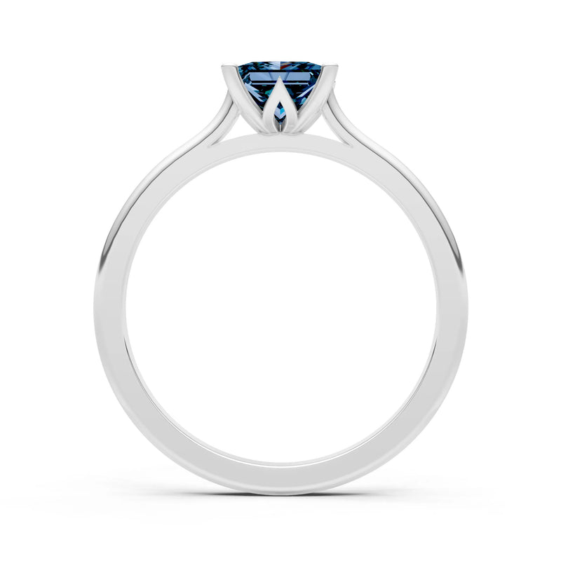 10k Yellow Gold Princess-Cut Solitaire Diamond Engagement Ring