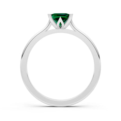 10k Yellow Gold Princess-Cut Solitaire Diamond Engagement Ring