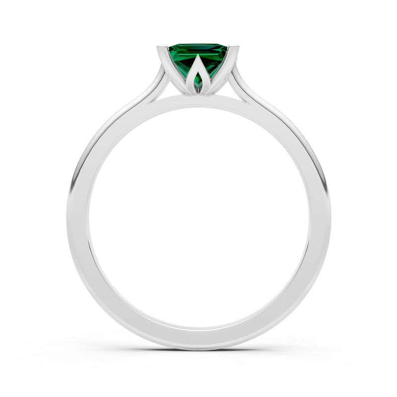 10k Yellow Gold Princess-Cut Solitaire Diamond Engagement Ring
