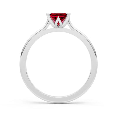 10k Yellow Gold Princess-Cut Solitaire Diamond Engagement Ring