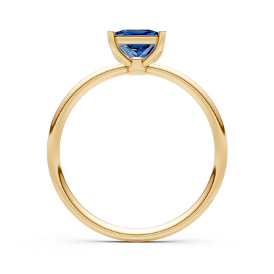 4 Prong Princess Cut Basket Classic Solitaire Engagement Ring