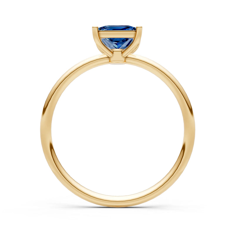 4 Prong Princess Cut Basket Classic Solitaire Engagement Ring