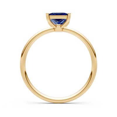 4 Prong Princess Cut Basket Classic Solitaire Engagement Ring