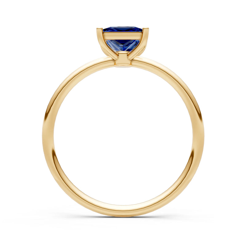 4 Prong Princess Cut Basket Classic Solitaire Engagement Ring