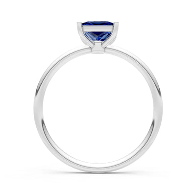 4 Prong Princess Cut Basket Classic Solitaire Engagement Ring