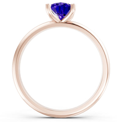 Prong Pear Shape Lab Grown Diamond Solitaire Engagement Gold Ring