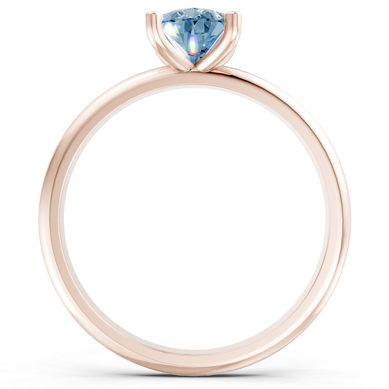 Prong Pear Shape Lab Grown Diamond Solitaire Engagement Gold Ring