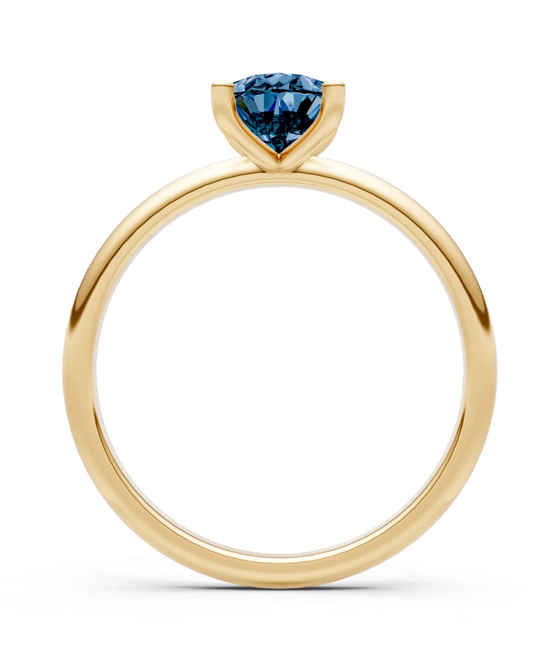 Alexandrite 5 Prong Pear Shape Solitaire Engagement Ring