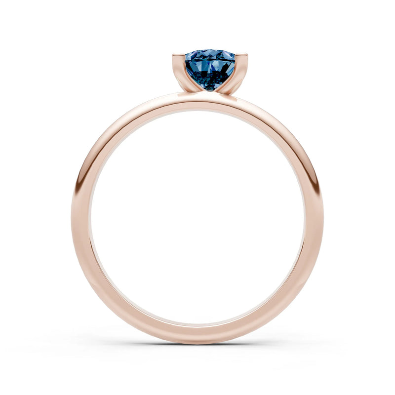 Prong Pear Shape Lab Grown Diamond Solitaire Engagement Gold Ring