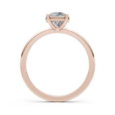 Classic Cathedral Solitaire Gemstone Engagement Ring, 1 Ctw