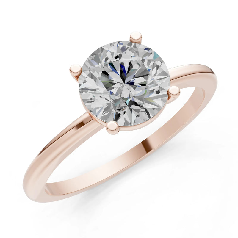 Classic Cathedral Solitaire Gemstone Engagement Ring, 1 Ctw
