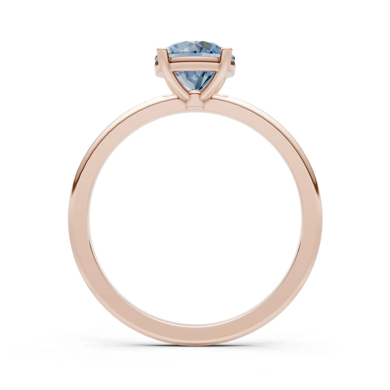 Classic Cathedral Solitaire Gemstone Engagement Ring, 1 Ctw