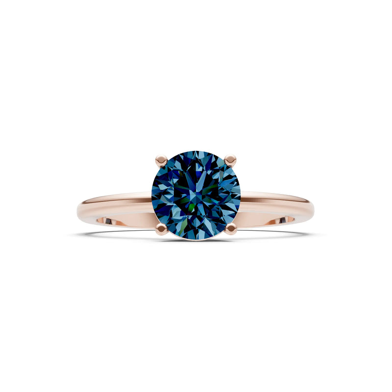 Classic Cathedral Solitaire Gemstone Engagement Ring, 1 Ctw