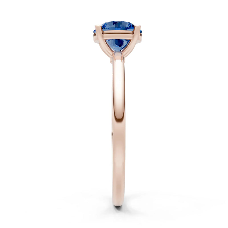 Classic Cathedral Solitaire Gemstone Engagement Ring, 1 Ctw