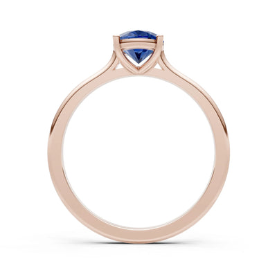 Oval Cut  Gold Solitaire Diamond Engagement Ring