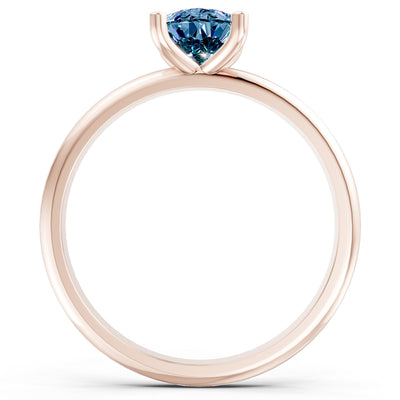 Prong Pear Shape Lab Grown Diamond Solitaire Engagement Gold Ring