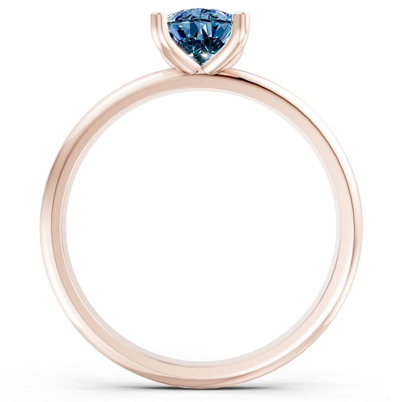 Prong Pear Shape Lab Grown Diamond Solitaire Engagement Gold Ring