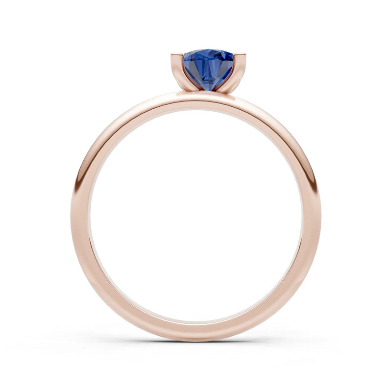 Prong Pear Shape Lab Grown Diamond Solitaire Engagement Gold Ring