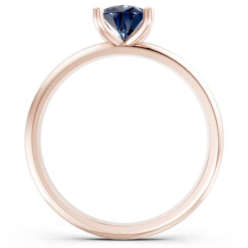 Prong Pear Shape Lab Grown Diamond Solitaire Engagement Gold Ring