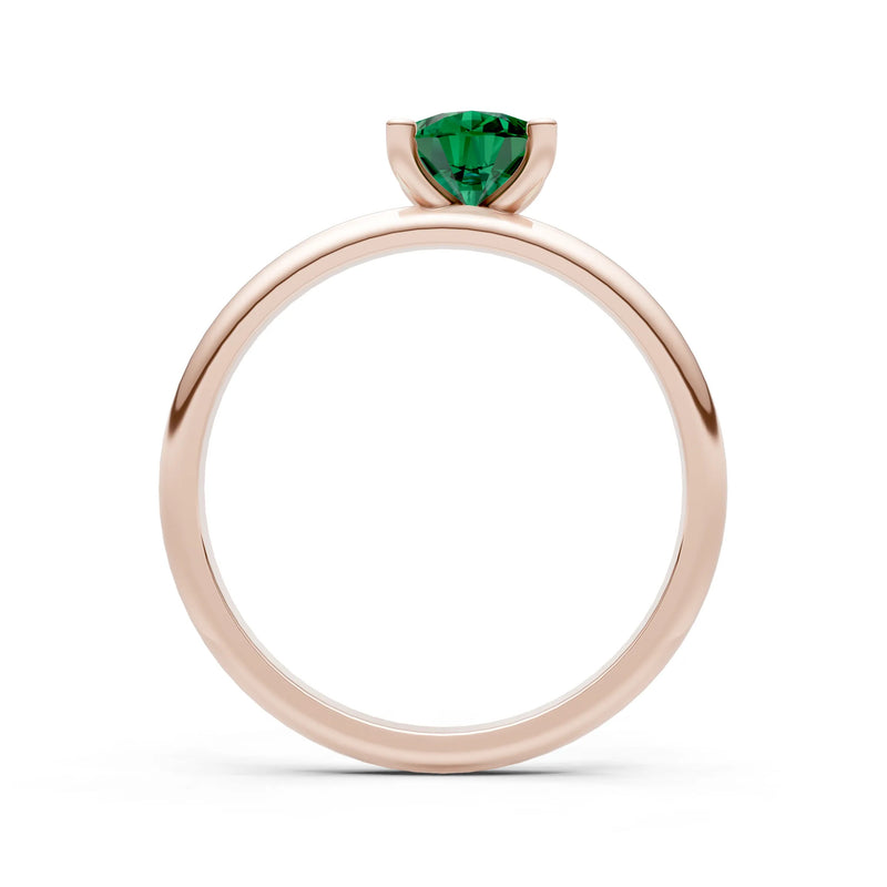 Prong Pear Shape Lab Grown Diamond Solitaire Engagement Gold Ring