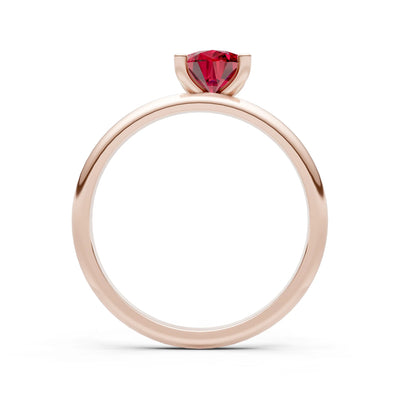 Prong Pear Shape Lab Grown Diamond Solitaire Engagement Gold Ring