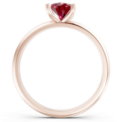 Prong Pear Shape Lab Grown Diamond Solitaire Engagement Gold Ring