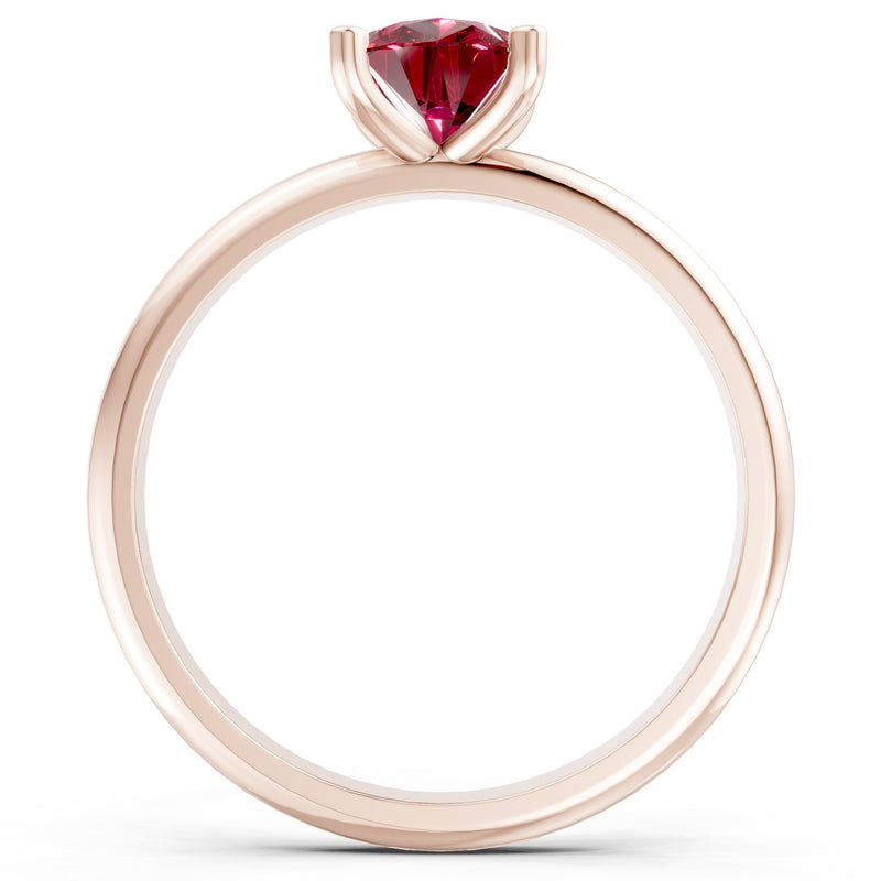 Prong Pear Shape Lab Grown Diamond Solitaire Engagement Gold Ring