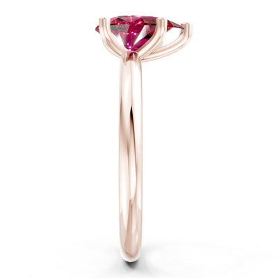 Prong Pear Shape Lab Grown Diamond Solitaire Engagement Gold Ring