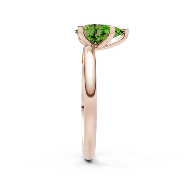Prong Pear Shape Lab Grown Diamond Solitaire Engagement Gold Ring