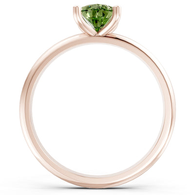 Prong Pear Shape Lab Grown Diamond Solitaire Engagement Gold Ring