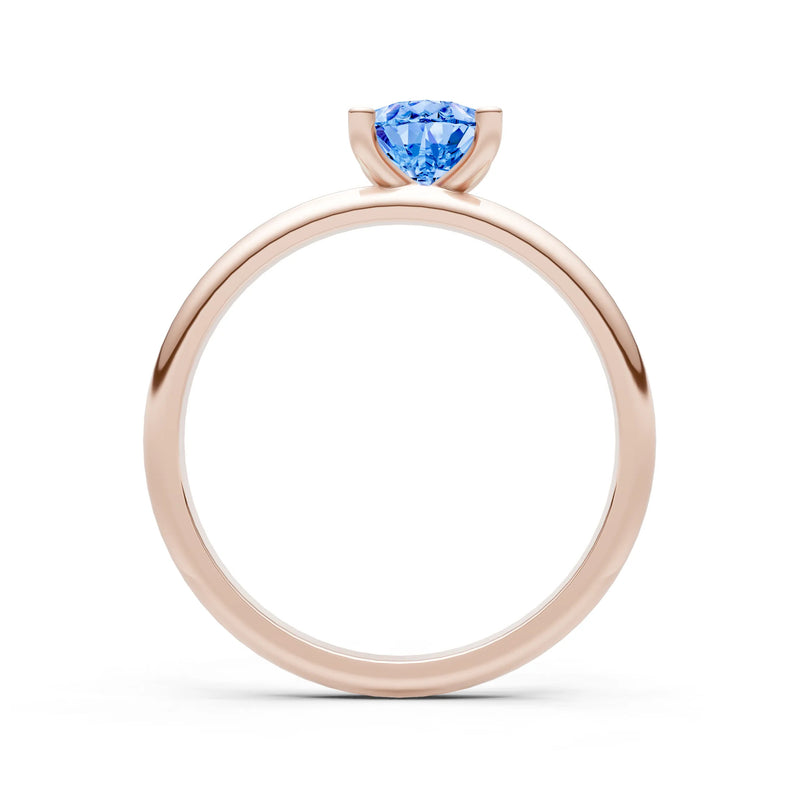 Prong Pear Shape Lab Grown Diamond Solitaire Engagement Gold Ring