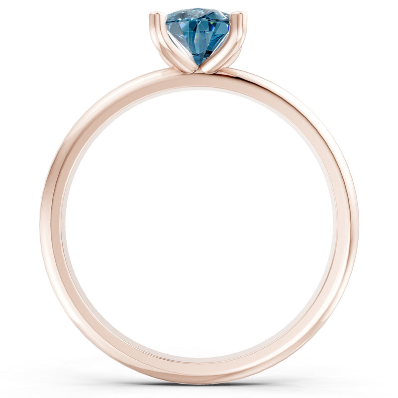 Prong Pear Shape Lab Grown Diamond Solitaire Engagement Gold Ring