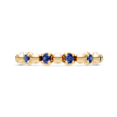 Beaded Gemstone Stacking Ring