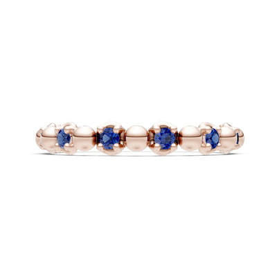 Beaded Gemstone Stacking Ring