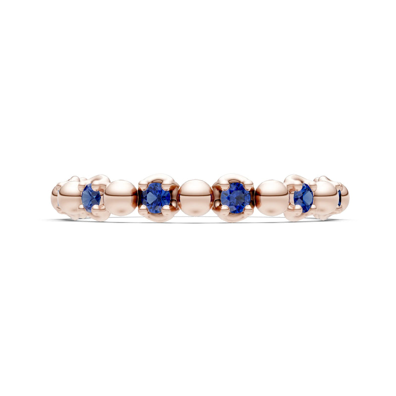 Beaded Gemstone Stacking Ring
