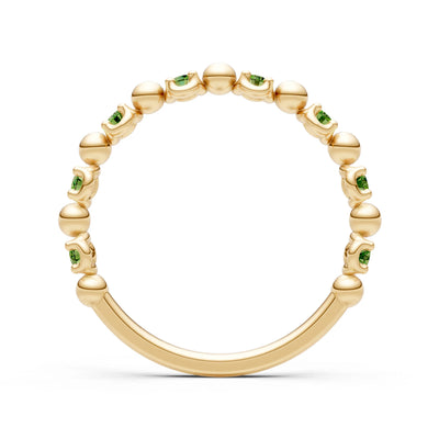 Beaded Gemstone Stacking Ring