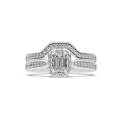 Petitie Five Stone Gemstone Band - Emerald