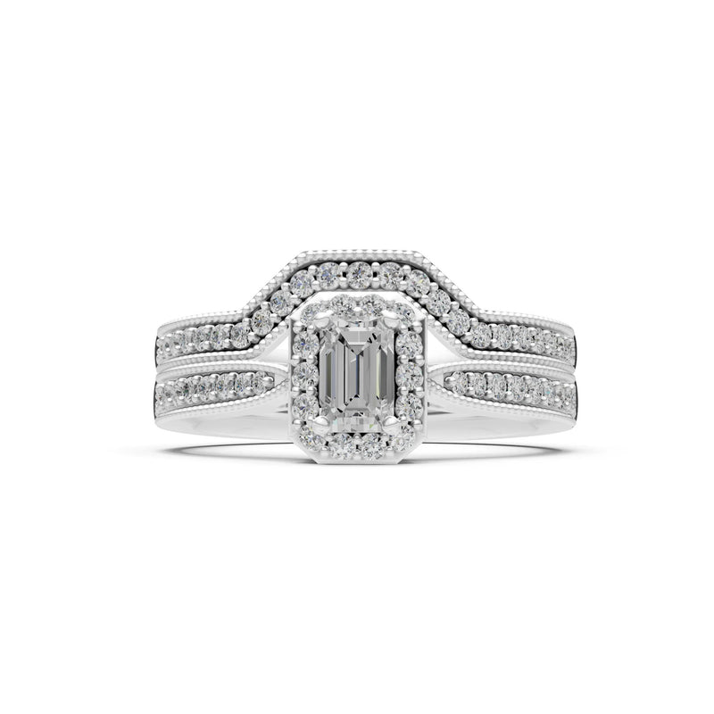 Petitie Five Stone Gemstone Band - Emerald