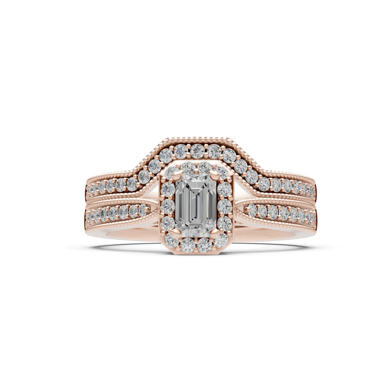 Petitie Five Stone Gemstone Band - Emerald