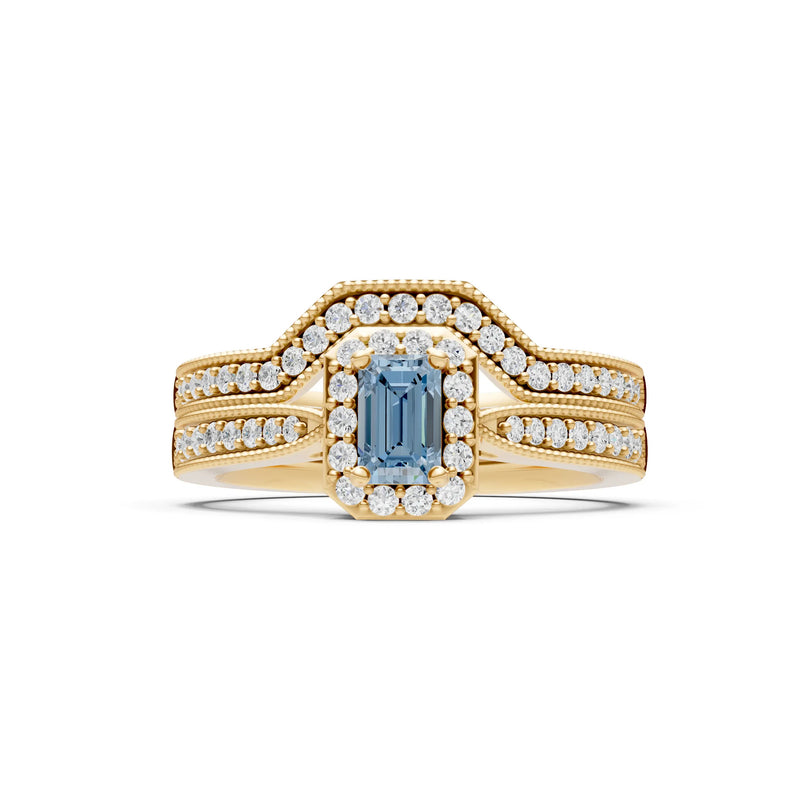 Petitie Five Stone Gemstone Band - Emerald
