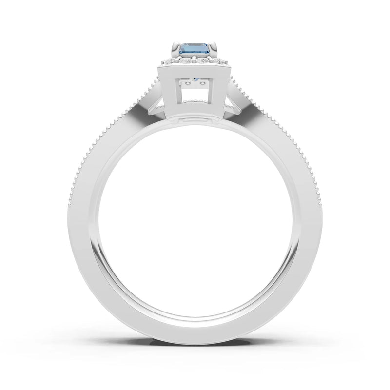Petitie Five Stone Gemstone Band - Emerald