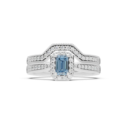 Petitie Five Stone Gemstone Band - Emerald