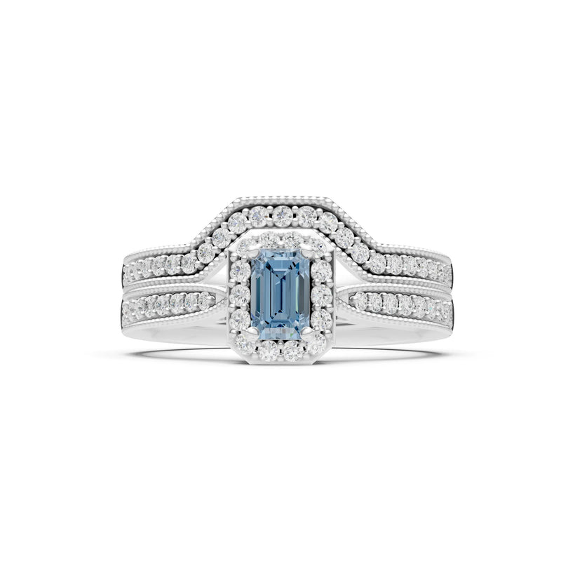Petitie Five Stone Gemstone Band - Emerald