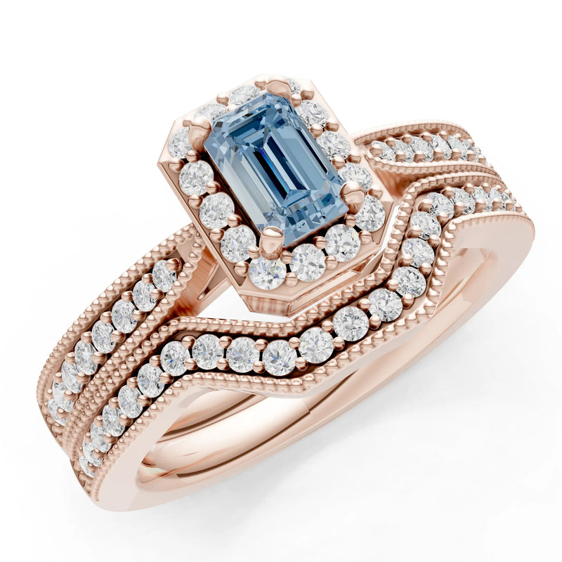 Petitie Five Stone Gemstone Band - Emerald