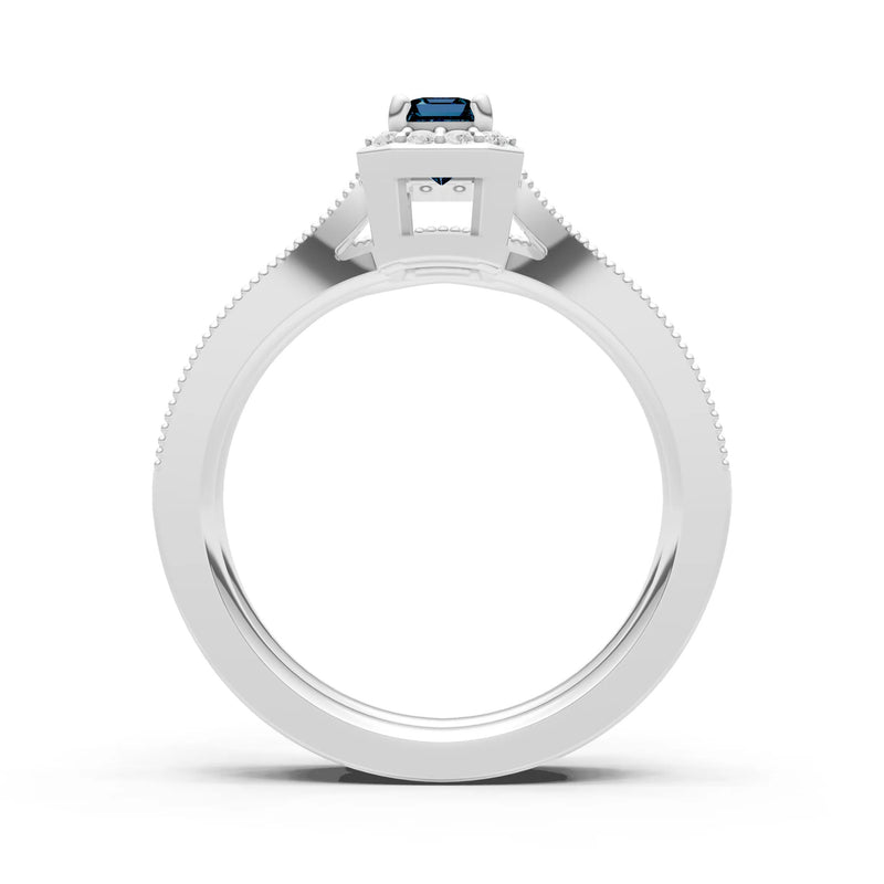 Petitie Five Stone Gemstone Band - Emerald