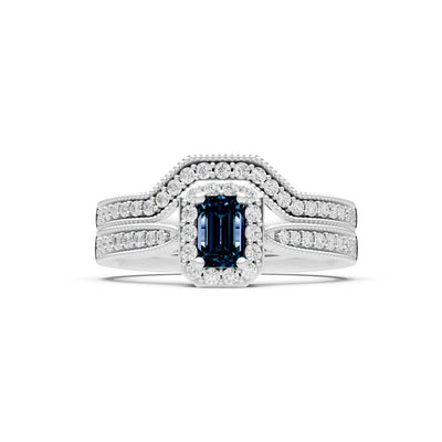 Petitie Five Stone Gemstone Band - Emerald