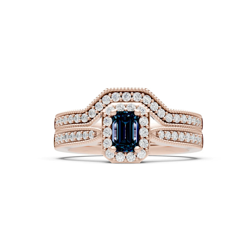 Petitie Five Stone Gemstone Band - Emerald