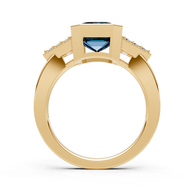 Vintage Inspired Bezel Set Cocktail Ring
