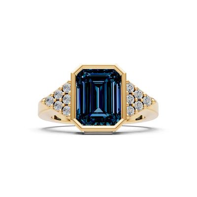Vintage Inspired Bezel Set Cocktail Ring